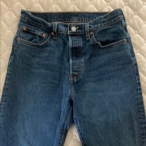 Levi's Blue Straight Leg Jeans Classic Fit